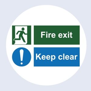 Fire Exit Safety Decals