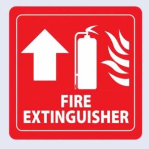 Fire Extinguisher Safety Decal
